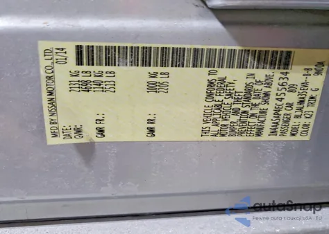 2014 Nissan Maxima 3.5 Sv from USA, damaged, VIN 1N4AA5AP4EC455634